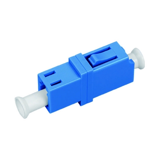 LC SX Plastic Fiber Optic Adapter/Coupler with Flange
