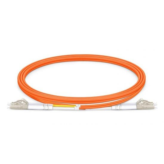 LC UPC To LC UPC Duplex OM1 Fiber Optic Cable Multimode PVC 2.0mm - 2m