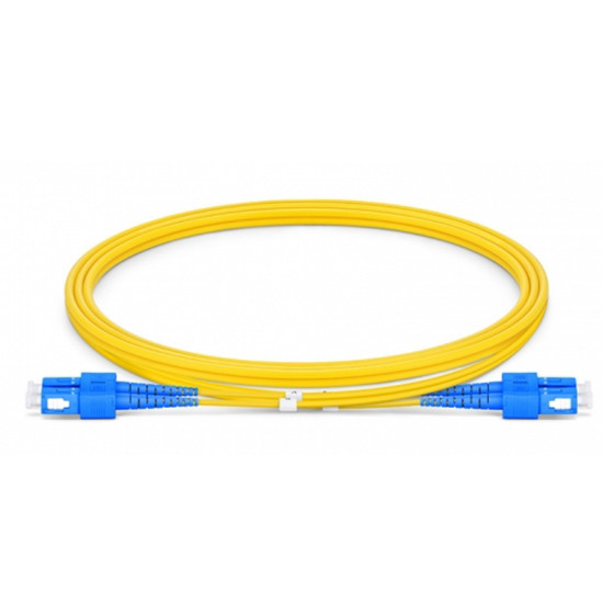 SC UPC To SC UPC Duplex G652D Single Mode PVC 2.0mm -2m FOPC SM OS2