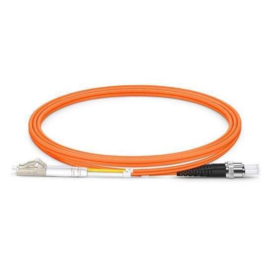 LC APC to ST UPC Duplex OM1 Multimode PVC 2.0mm Fiber Optic Patch Cord FOPC