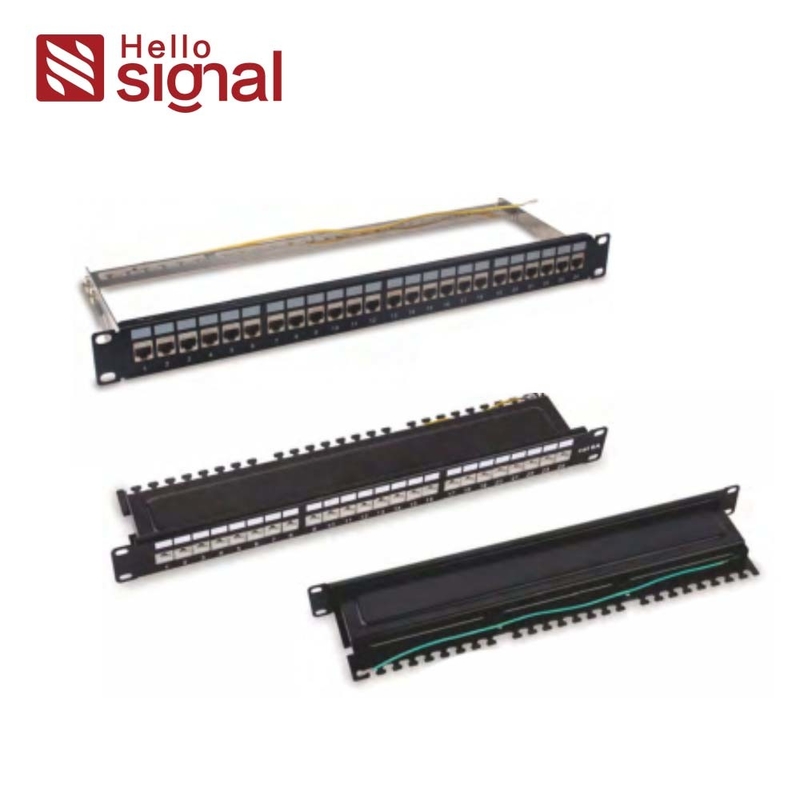 FTP CAT5E Shielded Patch Panel 1U Network empty shielded FTP STP 24 port blank patch panel