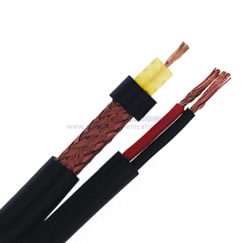 CFTV RFF 40+2X26 AWG Coaxial With Power Video Cable With Wire 100m CFTV  Cable Coaxial