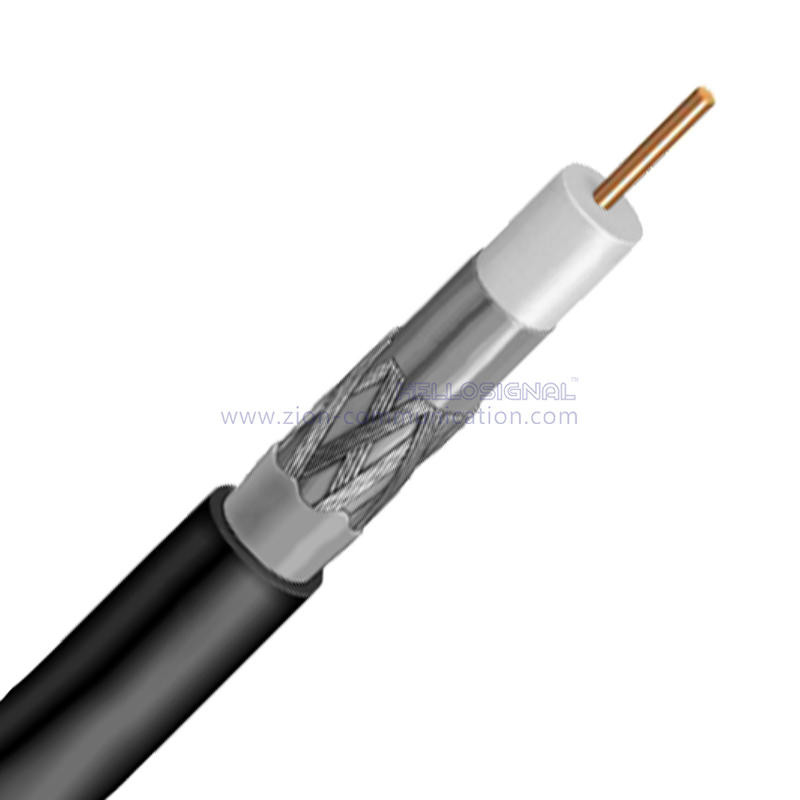 RG11 Cable 75 Ohm 14AWG CCS Foamed PE Jelly Jacket Coaxial Cable