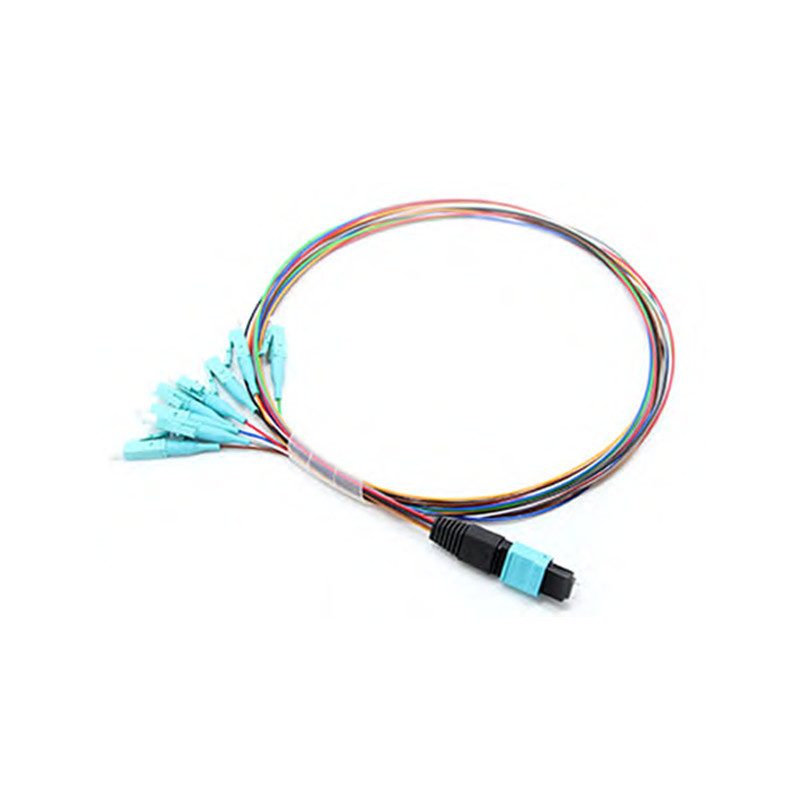 8 Fibers MTP to LC 8F MTP(male) -LC Fan-out 0.9mm 30-35cm Patch cable