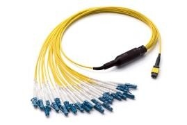 24 Fibers MPO to LC Singlemode Fiber Optic MPO-LC 2.0mm Straight harness Cables