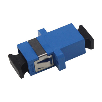 SC UPC SX Fiber Optic Adapter / Coupler With Flange