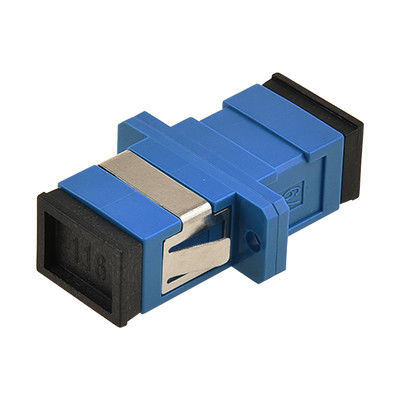 SC UPC SX Welding Fiber Optic Adapter with Flange Ceramic Sleeve for Low Insertion Loss