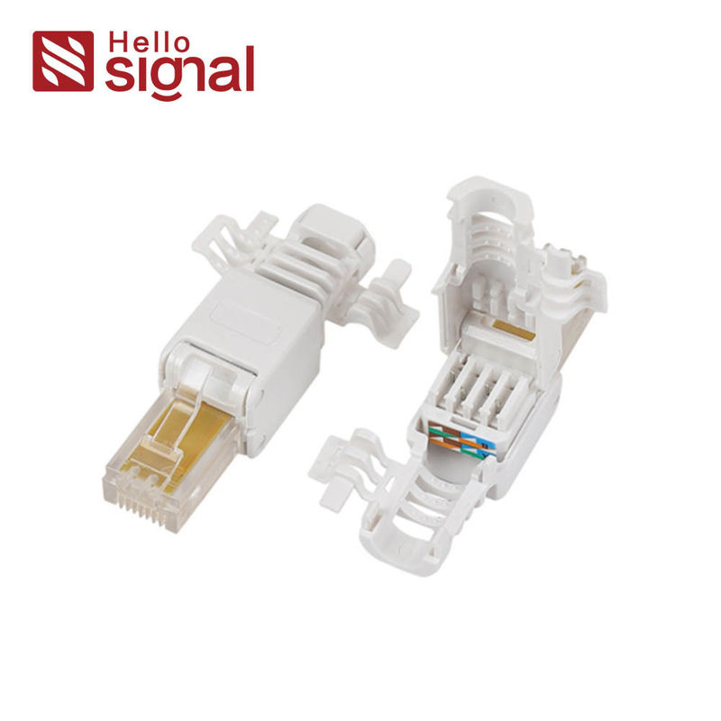 Plastic RJ45 CAT5e Unshielded Toolless Plug With Fixed Ring ZC-688X-C5E