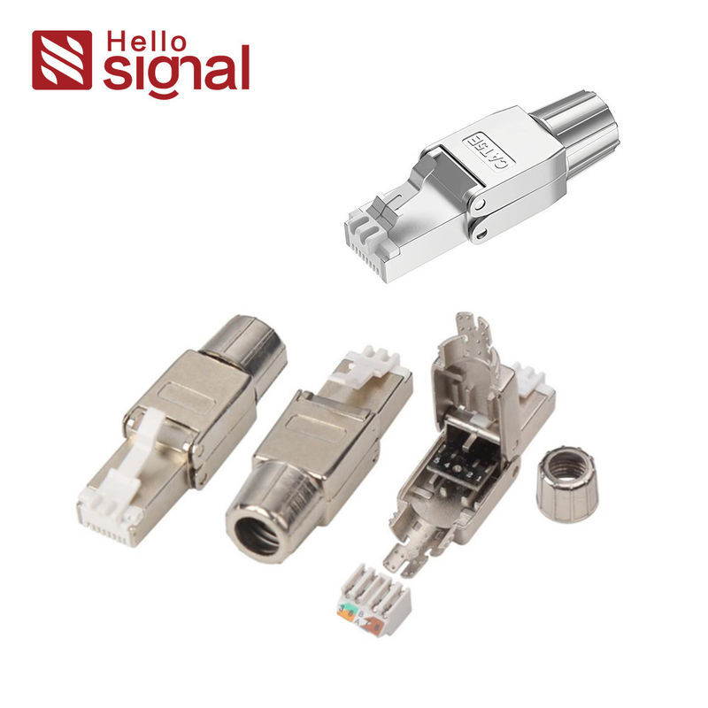 22AWG / 23AWG / 24AWG CAT5E RJ45 Shielded Toolless Plug ZC-G40S-4-C5E