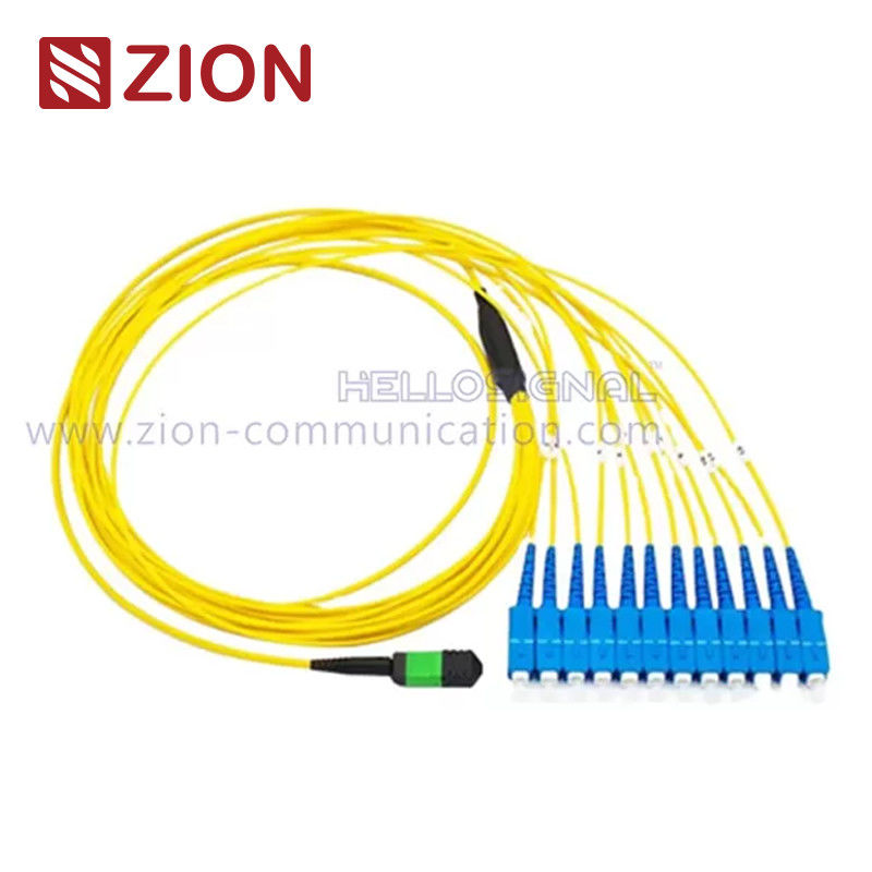 G652D Fiber Unit LSZH Jacket MPO Patch Cord MPO to ST SC LC Fiber Jumper for High-Performance Data Transmission