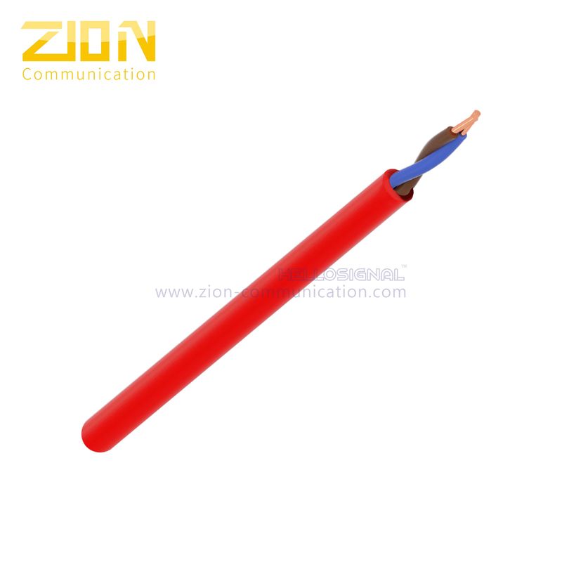 FRLS Unshielded 1.50mm2 in Red Fire Proof Jacket with Solid Bare Copper Conductor