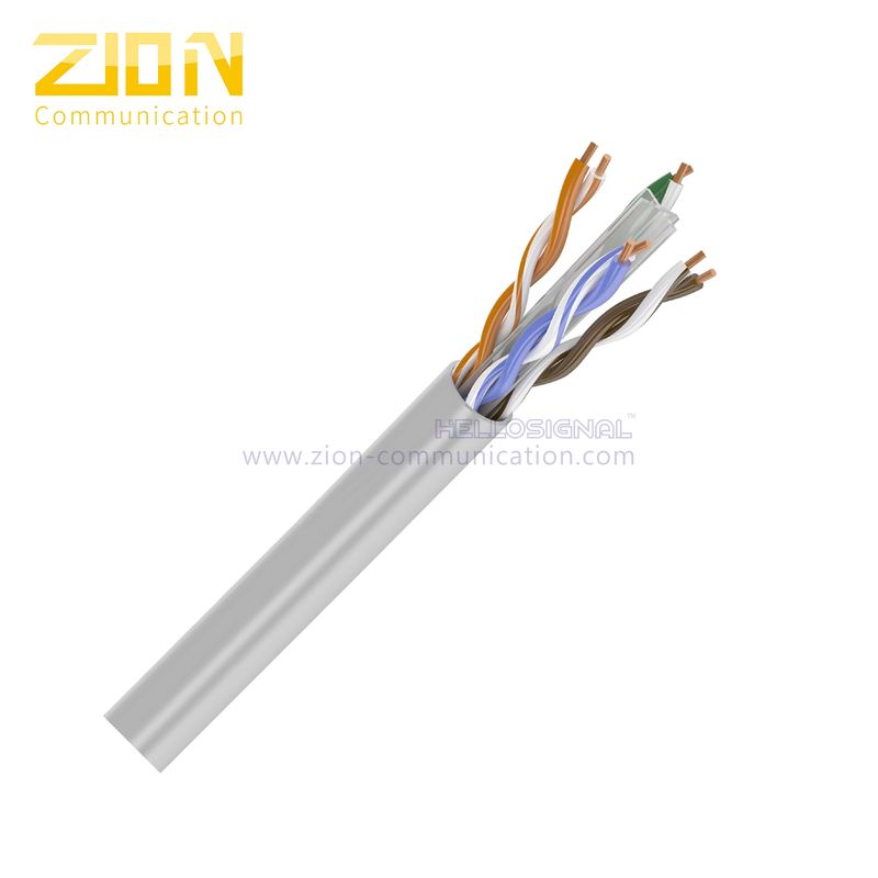 Eco Friendly UTP Ethernet CAT6 Cable With CM Rated PVC Jacket , HDPE Insulation