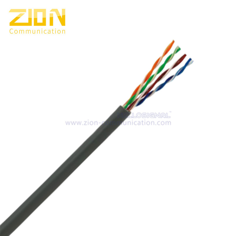 UL Industrial CAT5e Cable , Industrial Automation Cables Grey Jacket