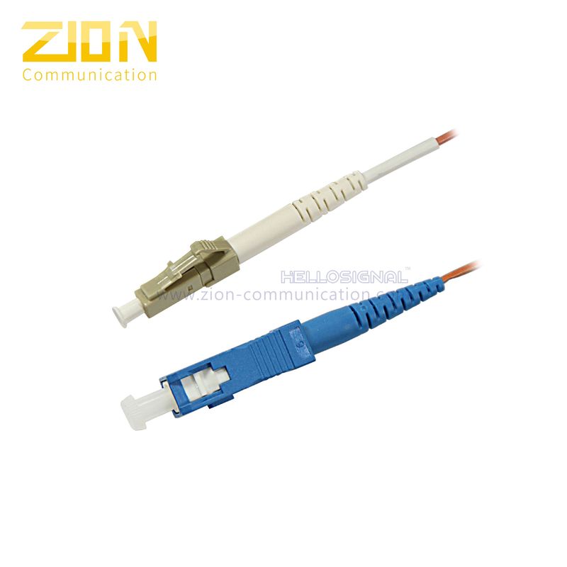 SC to LC Simplex Multimode 62.5 / 125 μm Fiber Optic Patch Cord for Transmitter