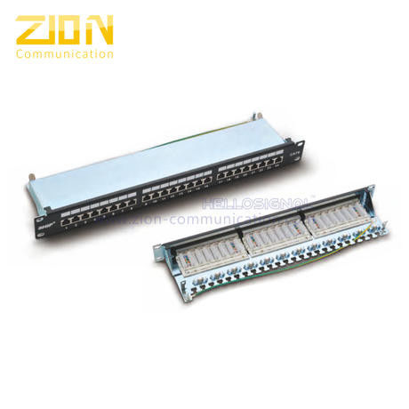 Patch Panel ZCPP199-24 ports for Racks  , Date Center Accessories , from China Manufacturer - Zion Communiation