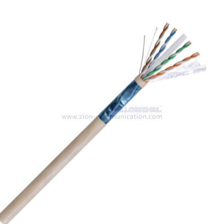 F/UTP 0.57mm Copper Conductor Indoor HDPE Category 6 Ethernet Cable LSZH Jacket