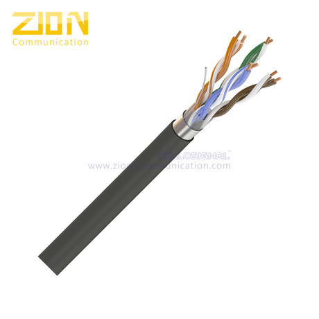 Solid 0.50mm Copper Conductor Outdoor PE Jacket CAT5E Ethernet Cable NO 7112111