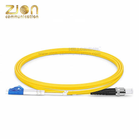 LC UPC To ST UPC Duplex Fiber Optic Patch Cord G.652.D Single Mode PVC 2m Length