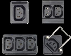 PDU Socket Modules with IEC C13/C19/C20, Global Socket Types, and IEC 60309 Industrial Sockets for Rack PDU Customization